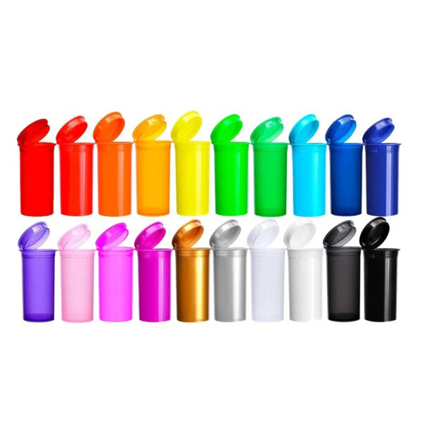 Custom Pop Top Plastic Containers Printed 1 Color - Image 6