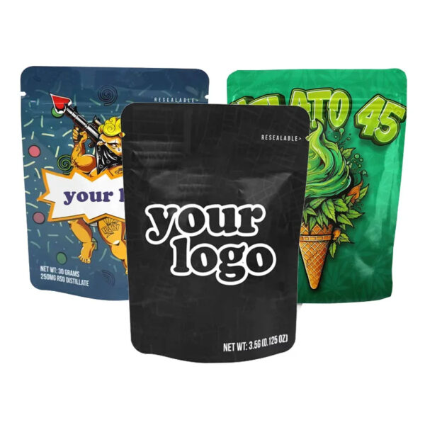 custom mylar bag full color print 2 sides