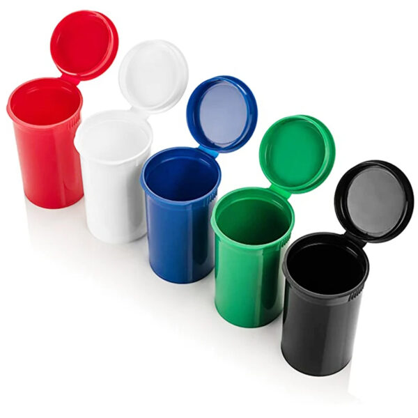 Custom Pop Top Plastic Containers Printed 1 Color - Image 4